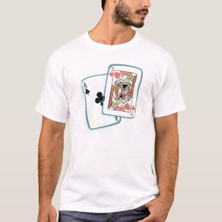 T-shirt Cartes de poker Ace et Jack