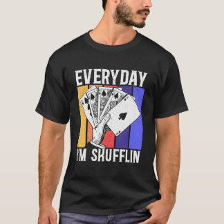 T-shirt Cartes de poker Bluff Casino Joueur Jeux de hasard