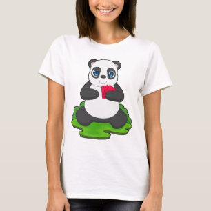 T-shirt Cartes de poker Panda Jeu de cartes