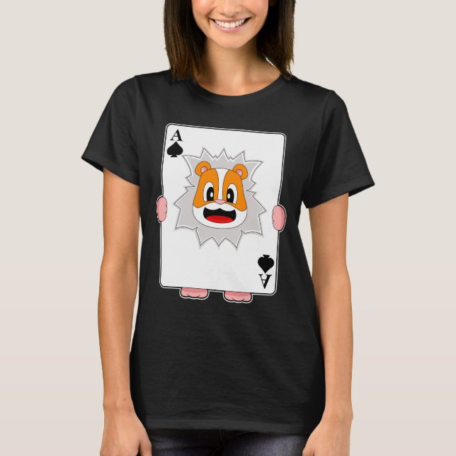 T-shirt Cartes Hamster Poker Poker (Devant)