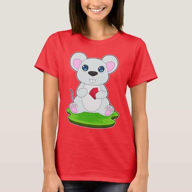 T-shirt Cartes Mouse Poker (Devant)
