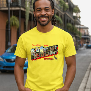 T-shirt Cartes postales de voyage de la Nouvelle-Orléans