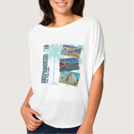 T-shirt Cartes postales PWL - Chemise circulaire fleurie