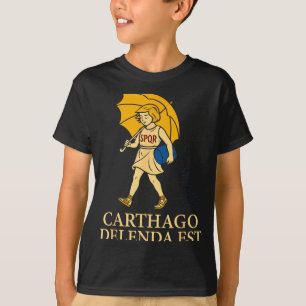 T-shirt Carthago Delenda Est Drôle Tenue d'Histoire Romain