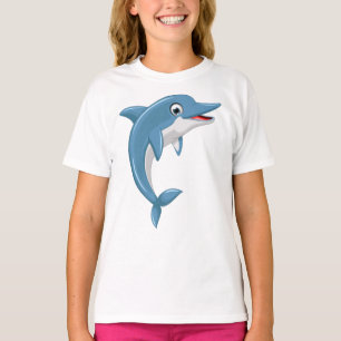 T-shirt Cartographie de baleine mignonne