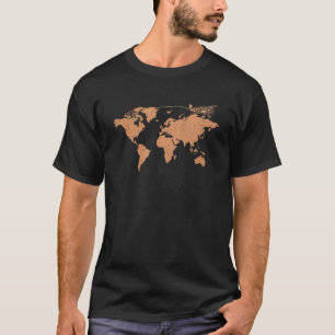 T-shirt Cartographie de voyage Carte de pays de voyageur C