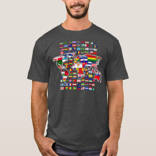 T-shirt Cartographie du voyageur international