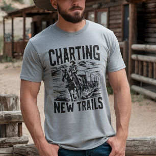 T-shirt Cartographier les nouveaux sentiers : Cowboy Wagon