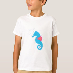 T-shirt Carton bleu Seahorse