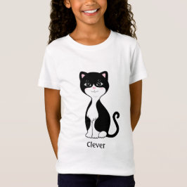 T-Shirt Carton de chat Tuxedo