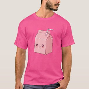 T-shirt Carton de Lait Souriant – Concept de Personnage La