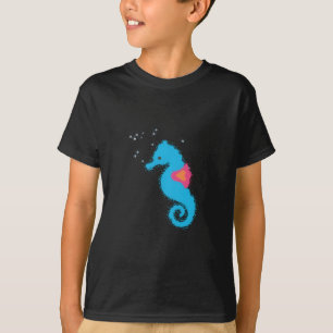 T-shirt Carton de l'hippocampe bleu