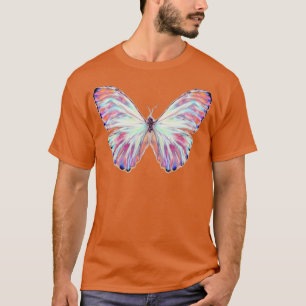 T-shirt Carton Holographique rose pastel clair dessiné à l