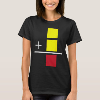 T-shirt Carton jaune rouge arbitre de football amateurs de