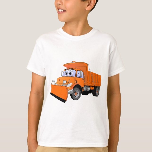 T-shirt Carton orange à la neige (Devant)