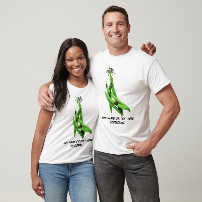 T-shirt Carton personnalisé de haricot vert (Unisexe)