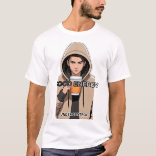 T-Shirt Cartoon à capuche Good Energy – Streetwear