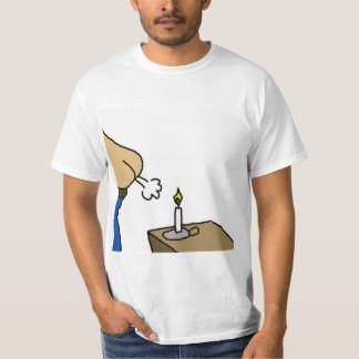 T-Shirt Cartoon Bougie Dans Le Vent