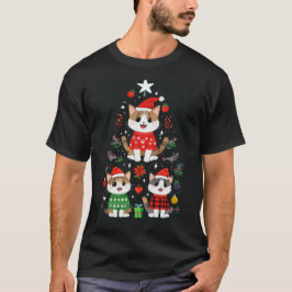 T-shirt Cartoon Cats Christmas Tree