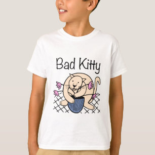 T-shirt Cartoon de chat coquin