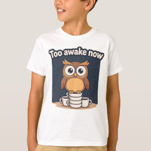 T-Shirt Cartoon de Mème de Hibou de Nuit