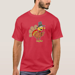 T-shirt Cartoon de pèlerin de Turquie mignonne