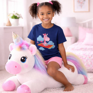 T-Shirt Cartoon Einhorn Magic Carpet Ride Kinder