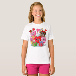 T-shirt Cartoon Heart & Sweet amis valentine's day