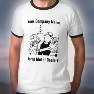 T-Shirt Cartoon pour les Négociants en Ferraille