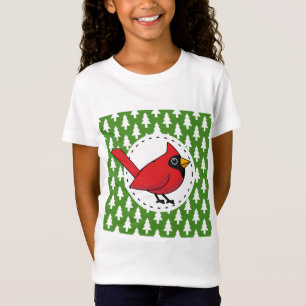 T-Shirt Cartoon Red Cardinal