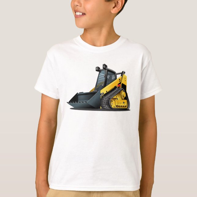 T-shirt Cartoon Skid Steer (Devant)