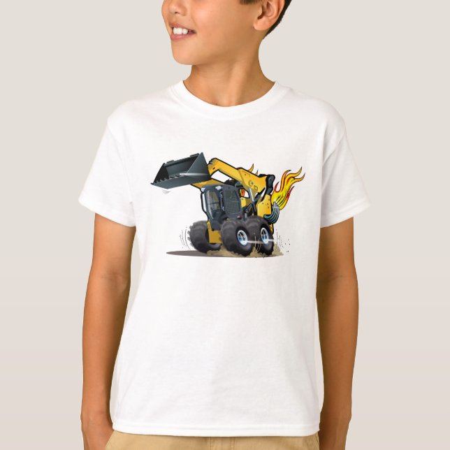 T-shirt Cartoon Skid Steer (Devant)