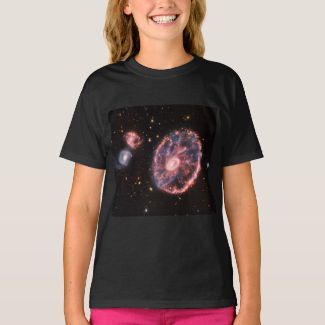 T-shirt Cartwheel Galaxy, James Webb Télescope Spatial (Devant)
