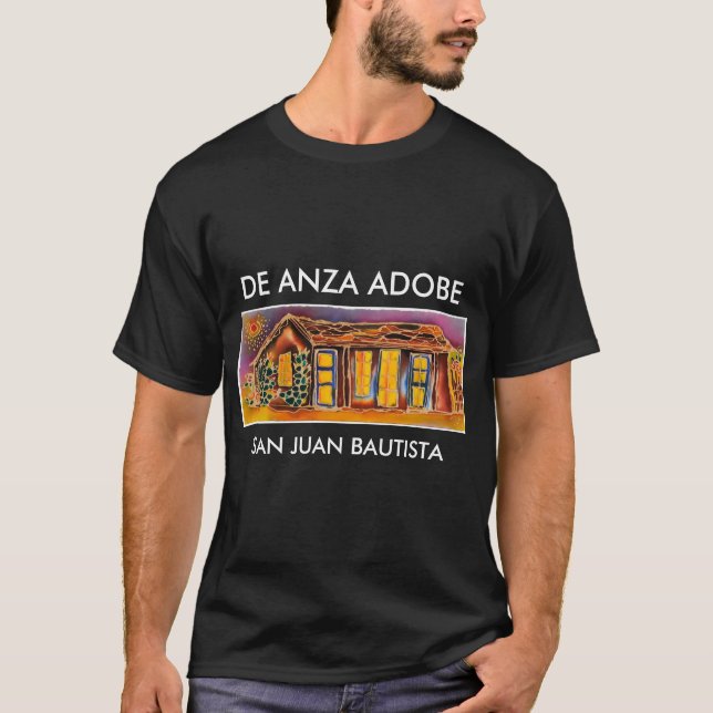 T-SHIRT CASA DE ANZA ADOBE, SAN JUAN BAUTISTA, CALIFORNIE (Devant)