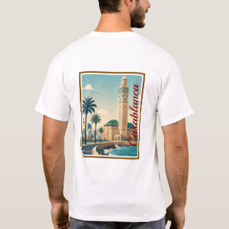 T-shirt Casablanca Morocco Vector Skyline T-Shirt.