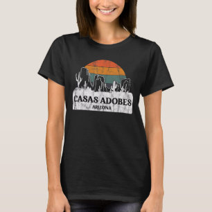 T-shirt Casas Adobes AZ Arizona coucher de soleil Vintage