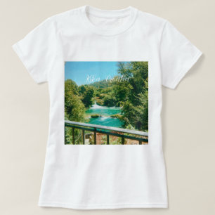 T-shirt Cascade de Krka, voyage souvenir Croatie