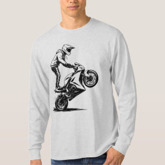 T-shirt Cascade de moto de sport