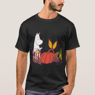 T-shirt Cascade de texte bleu Moomin