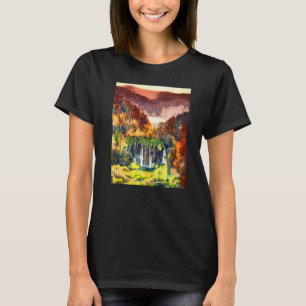 T-shirt Cascade Parc national des lacs Plitvice Croatie