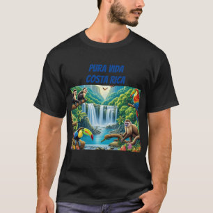 T-shirt Cascade tropicale de la forêt tropicale