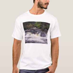 T-shirt Cascades, Route Kancamagus, Blanc