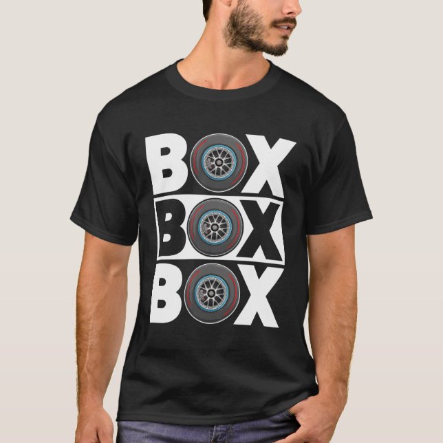 T-shirt Case Box F1 Drag Racing Race Drifting Fast Cars (Devant)