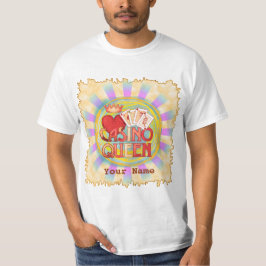 T-shirt Casino bleu Queen