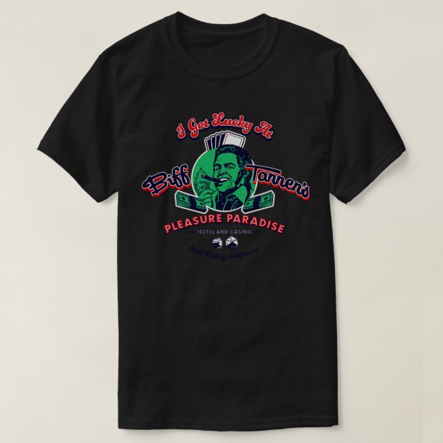 T-shirt Casino de Biff Tannen (Design devant)