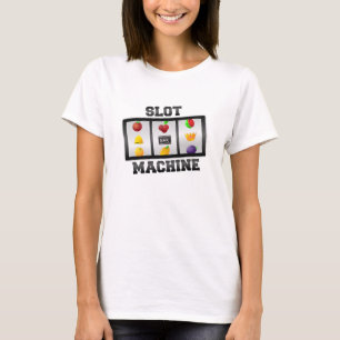 T-shirt casino de machine à sous