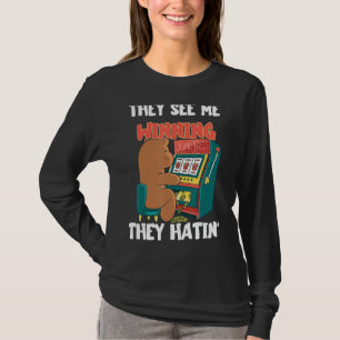 T-shirt Casino Gambling Machine Jeu Hall Free Spings