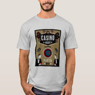 T-shirt Casino Gambling Poker Roulette