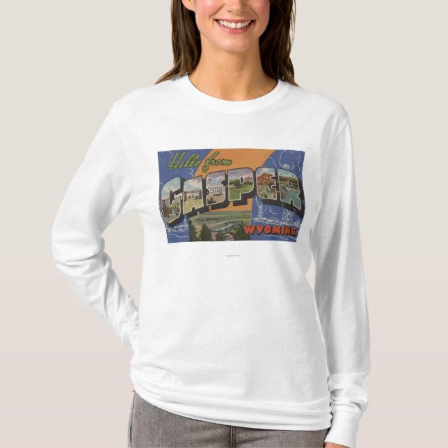 T-shirt Casper, Wyoming - grandes scènes de lettre (Devant)