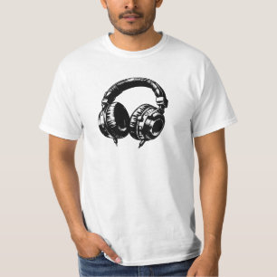 T-shirt Casque audio DJ fête d'anniversaire musique